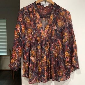 Worn once! - ELIZABETH and JAMES Silk & Metallic Tokyo Blouse